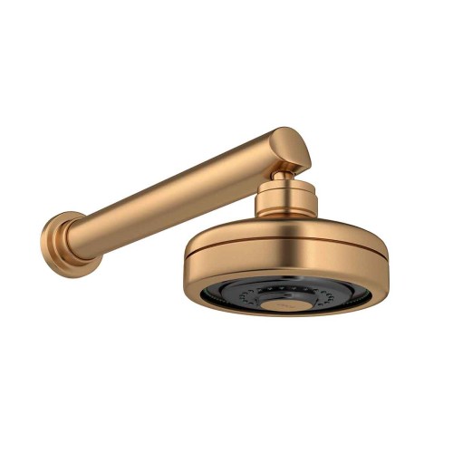 Chuveiro com Tubo Reto de Parede Acqua Plus Gold Matte