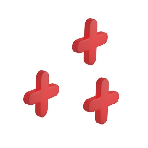 Kit Capinhas Silicone para Misturador Disco com 3 Capas Vermelho
