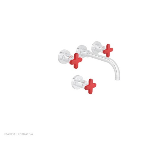 Kit Capinhas Silicone para Misturador Disco com 3 Capas Vermelho