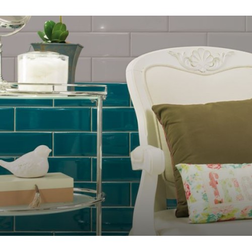 Porcelanato Monocromatico Lux 8x25cm Cinza - Portinari Bella Vita Gr Bold