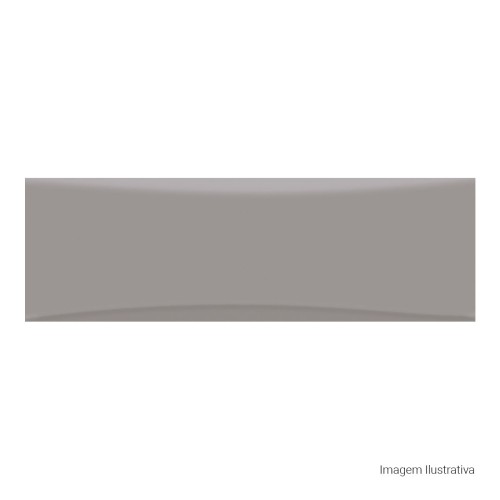 Porcelanato Monocromatico Lux 8x25cm Cinza - Portinari Bella Vita Gr Bold