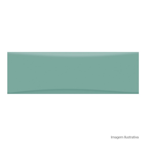 Porcelanato Monocromatico Lux 8x25cm Verde - Portinari Bella Vita Sgn Bold