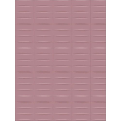 Porcelanato Monocromatico Lux 8x25cm Rosa - Portinari Bella Vita Spk Bold