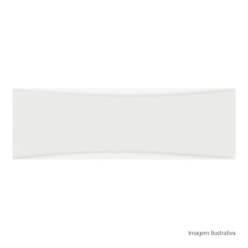 Porcelanato Monocromatico Lux 8x25cm Branco - Portinari Bella Vita Wh Bold