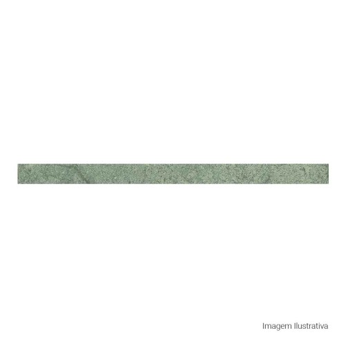 Porcelanato Pedra Hard 1,3x20cm Verde - Portinari Borda Mini Pacific Sgn Esmaltado Bold
