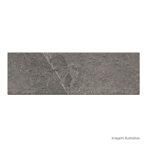 Porcelanato Decorado Matte 7,7x24cm Cinza - Portinari Every Brick Stone Dgr Esmaltado Bold