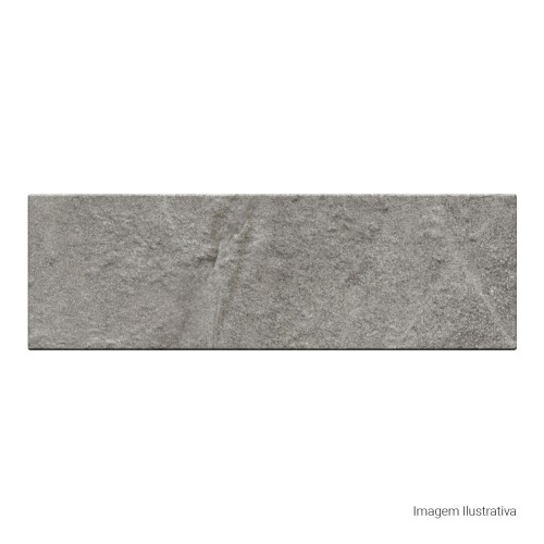 Porcelanato Decorado Matte 7,7x24cm Cinza - Portinari Every Brick Stone Gr Esmaltado Bold