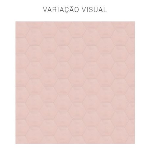 Porcelanato Monocromatico Matte/lux 17,5x17,5cm Rosa - Portinari Love Hexa Spk Mlx Esmaltado Bold