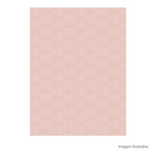 Porcelanato Monocromatico Matte/lux 17,5x17,5cm Rosa - Portinari Love Hexa Spk Mlx Esmaltado Bold