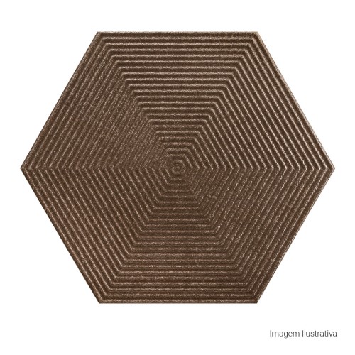 Porcelanato Monocromatico Matte/lux 17,5x17,5cm Metalizado - Portinari Love Hexa Steel Gd Mlx Esmaltado Bold