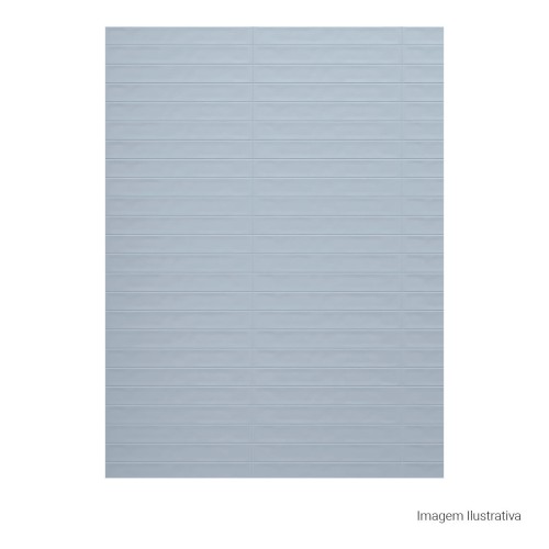 Porcelanato Monocromatico Natural 5x40cm Azul - Portinari Make Bl Nat Esmaltado Bold