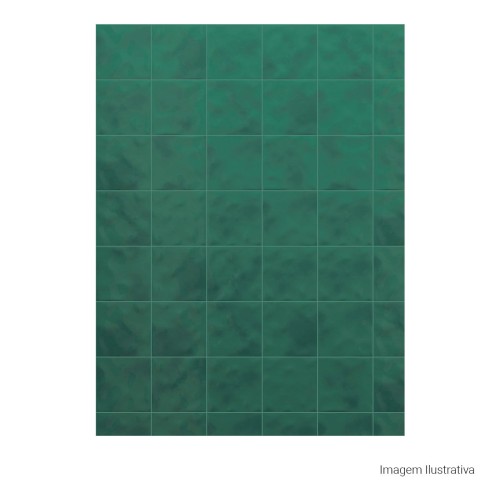 Porcelanato Monocromatico Lux 15x15cm Verde - Portinari Mood Gn Esmaltado Bold