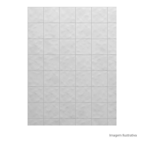 Porcelanato Monocromatico Lux 15x15cm Branco - Portinari Mood Wh Esmaltado Bold