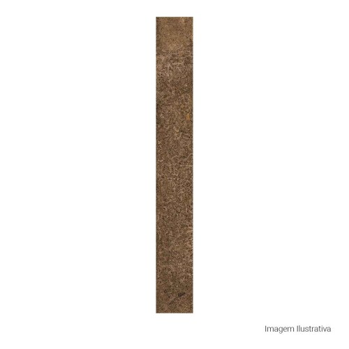 Porcelanato Decorado Natural 5x40cm Marrom - Portinari Sole Decor Bw Nat Esmaltado Bold