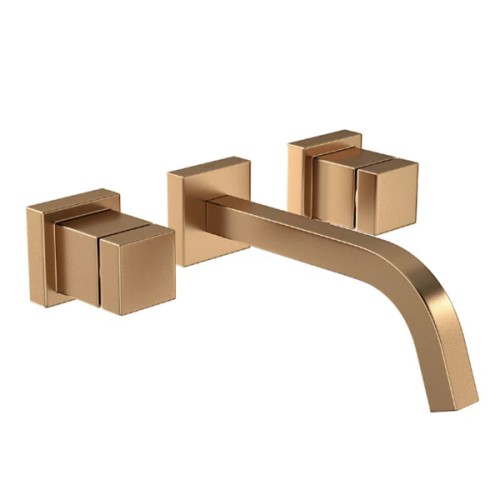 Misturador de Parede para Lavatório Cubo Gold Matte