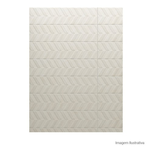 Porcelanato Cimentício Matte 30x120cm Branco - Portinari York Decor Wh Esmaltado Retificado