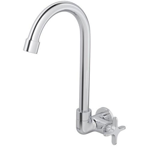 Torneira de Parede para Cozinha Bica Movel Flex - Cromado
