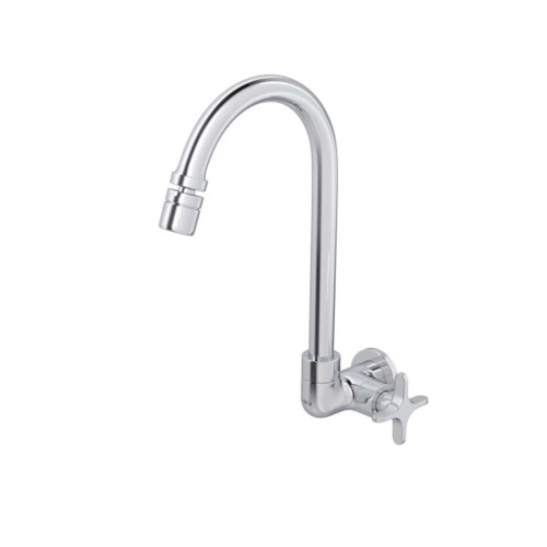 Torneira de Parede para Cozinha Bica Movel Flex - Cromado
