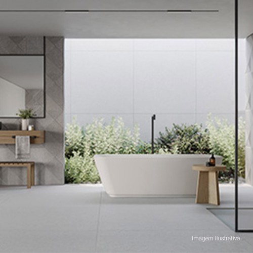 Porcelanato Pedra Natural 120x120cm Cinza - Portinari Boulevard Sgr Nat Esmaltado Retificado