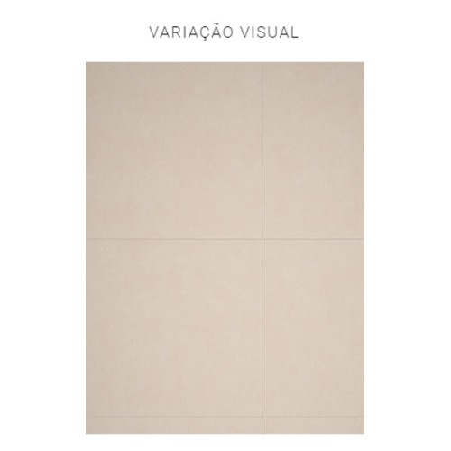 Porcelanato Cimentício Hard 120x120cm Bege - Portinari York Be Esmaltado Retificado