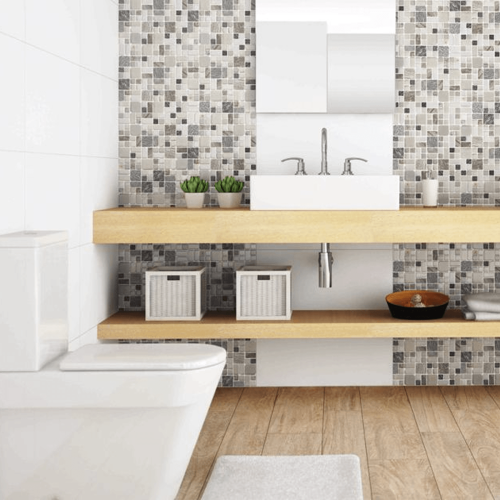 Porcelanato Monocromatico Lux 30x60cm Branco - Portinari Clean White Plain Retificado