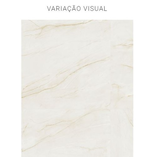 Porcelanato Polido Marmorizado 120x120cm Branco - Portinari Solene Wh Pol Retificado