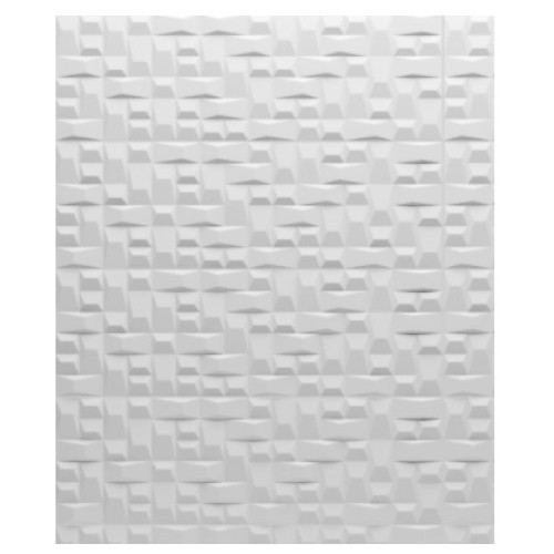 Porcelanato Decorado Matte 33x100cm Branco - Portinari Sensorial Forma Wh Retificado