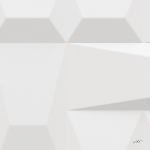 Porcelanato Decorado Matte 33x100cm Branco - Portinari Sensorial Forma Wh Retificado