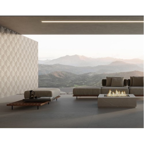 Porcelanato Pedra Natural 60x120cm Branco - Portinari Ritual Ofw Nat Esmaltado Retificado