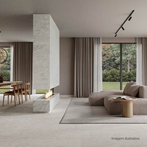 Porcelanato Pedra Hard 60x120cm Cinza - Portinari Ritual Sgr Esmaltado Retificado