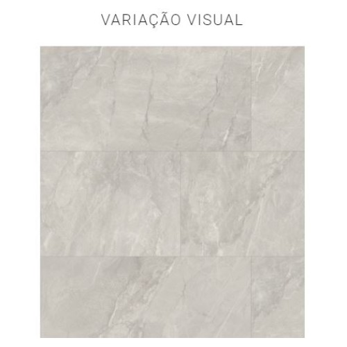 Porcelanato Acetinado Pedra 60x120cm Cinza - Portinari Pietra Di Savoie Sgr Act Esmaltado Retificado
