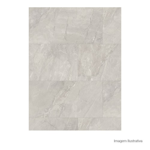 Porcelanato Acetinado Pedra 60x120cm Cinza - Portinari Pietra Di Savoie Sgr Act Esmaltado Retificado