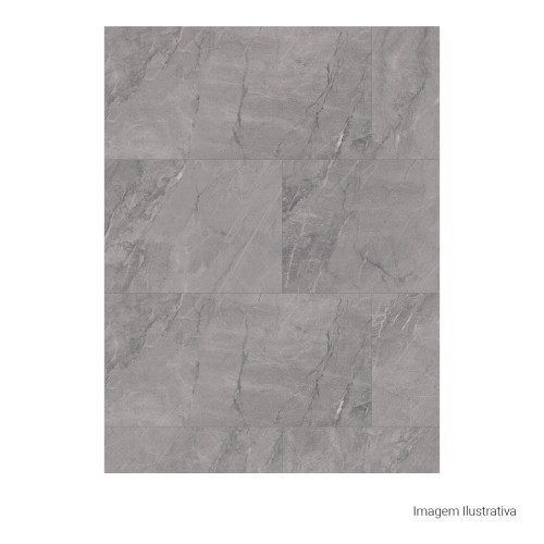 Porcelanato Acetinado Pedra 60x120cm Cinza - Portinari Pietra Di Savoie Gr Act Esmaltado Retificado
