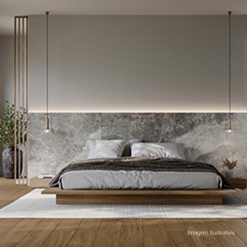 Porcelanato Amadeirado Natural 20x120cm Bege - Portinari Palco Be Nat Esmaltado Retificado