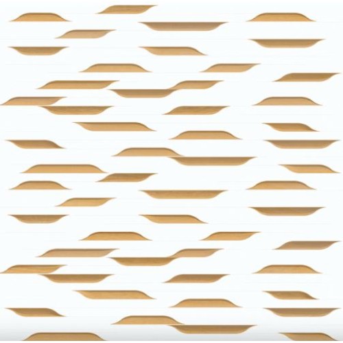 Porcelanato Decorado Matte 30x120cm Branco - Ceusa Marina Decor Wh Mix Esmaltado Retificado