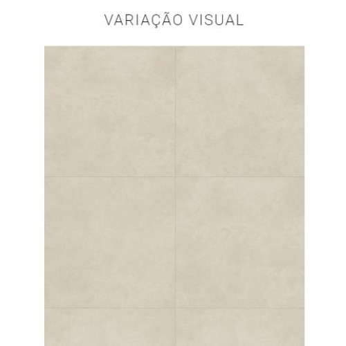 Porcelanato Cimentício Hard 100x100cm Bege - Portinari Momento Sbe Esmaltado Retificado