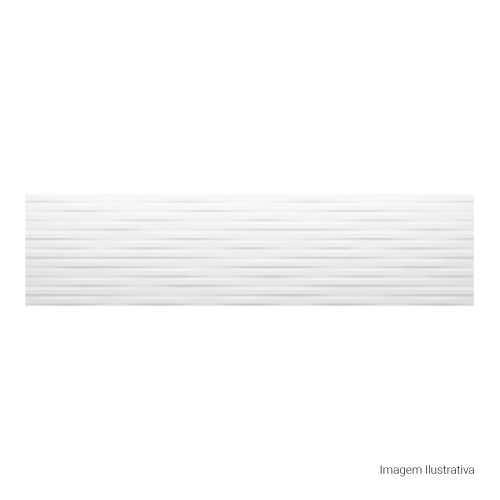 Porcelanato Marmorizado Matte 30x120cm Branco - Portinari Mezzo Decor Wh Esmaltado Retificado