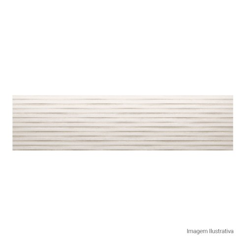 Porcelanato Marmorizado Matte 30x120cm Bege - Portinari Mezzo Decor Be Esmaltado Retificado