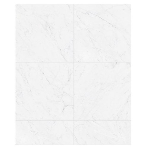 Porcelanato Polido Marmorizado 100x100cm Branco - Portinari Lumina Carrara Pol Retificado