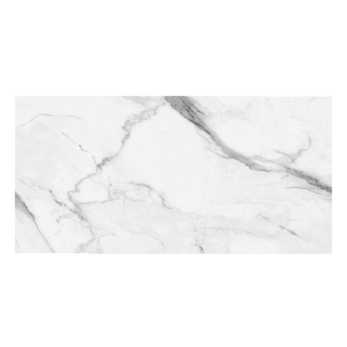 Porcelanato Polido Marmorizado 60x120cm Branco - Portinari Lumina Calacata Gd Pol Retificado