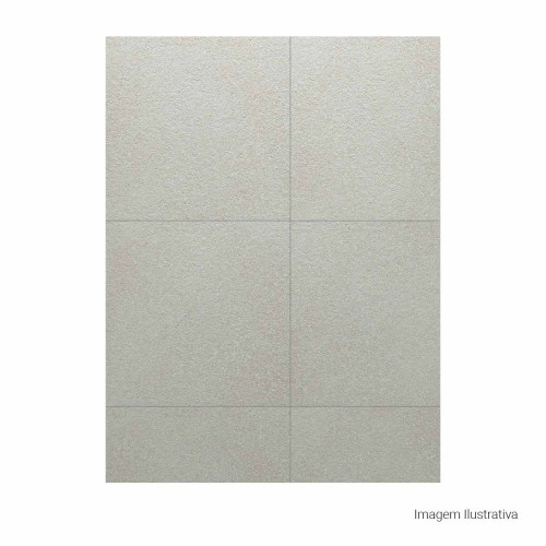 Porcelanato Pedra Natural 120x120cm Cinza - Portinari Lithos Gr Nat Esmaltado Retificado