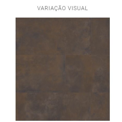 Porcelanato Metalico Natural 60x120cm Marrom - Portinari Eiffel Dbw Nat Esmaltado Retificado