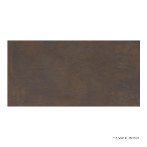 Porcelanato Metalico Natural 60x120cm Marrom - Portinari Eiffel Dbw Nat Esmaltado Retificado