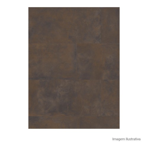 Porcelanato Metalico Natural 60x120cm Marrom - Portinari Eiffel Dbw Nat Esmaltado Retificado