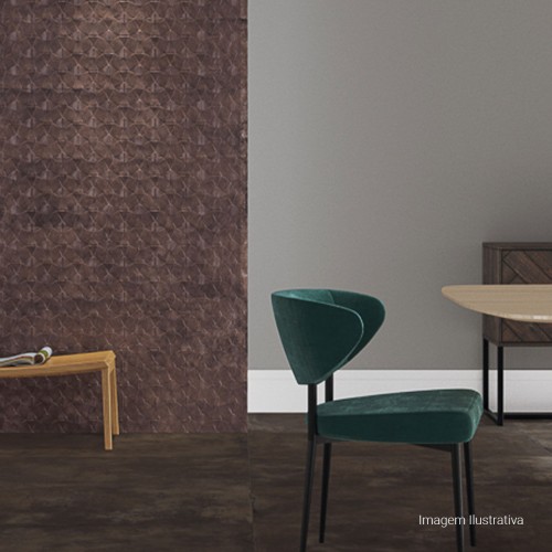 Porcelanato Metalico Natural 60x120cm Marrom - Portinari Eiffel Dbw Nat Esmaltado Retificado