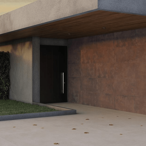Porcelanato Metalico Natural 60x120cm Marrom - Portinari Eiffel Dbw Nat Esmaltado Retificado