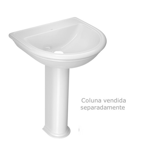 Lavatório Deca 51x55cm Branco Belle Époque