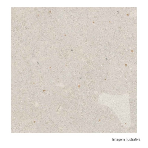 Porcelanato Decorado Natural 10x10cm Bege - Portinari Maracangalha Decor Be Nat Esmaltado Bold