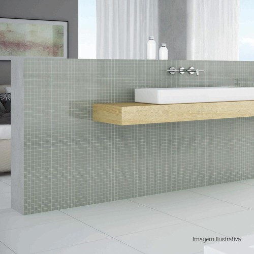 Porcelanato Monocromatico Natural 60x60cm Branco - Portinari Essence Bianco Nat Esmaltado Retificado