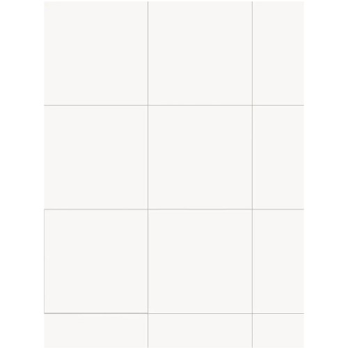 Porcelanato Monocromatico Natural 60x60cm Branco - Portinari Essence Bianco Nat Esmaltado Retificado